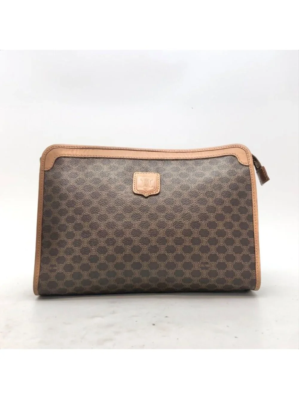 Celine Macadam Clutch Second Brown
